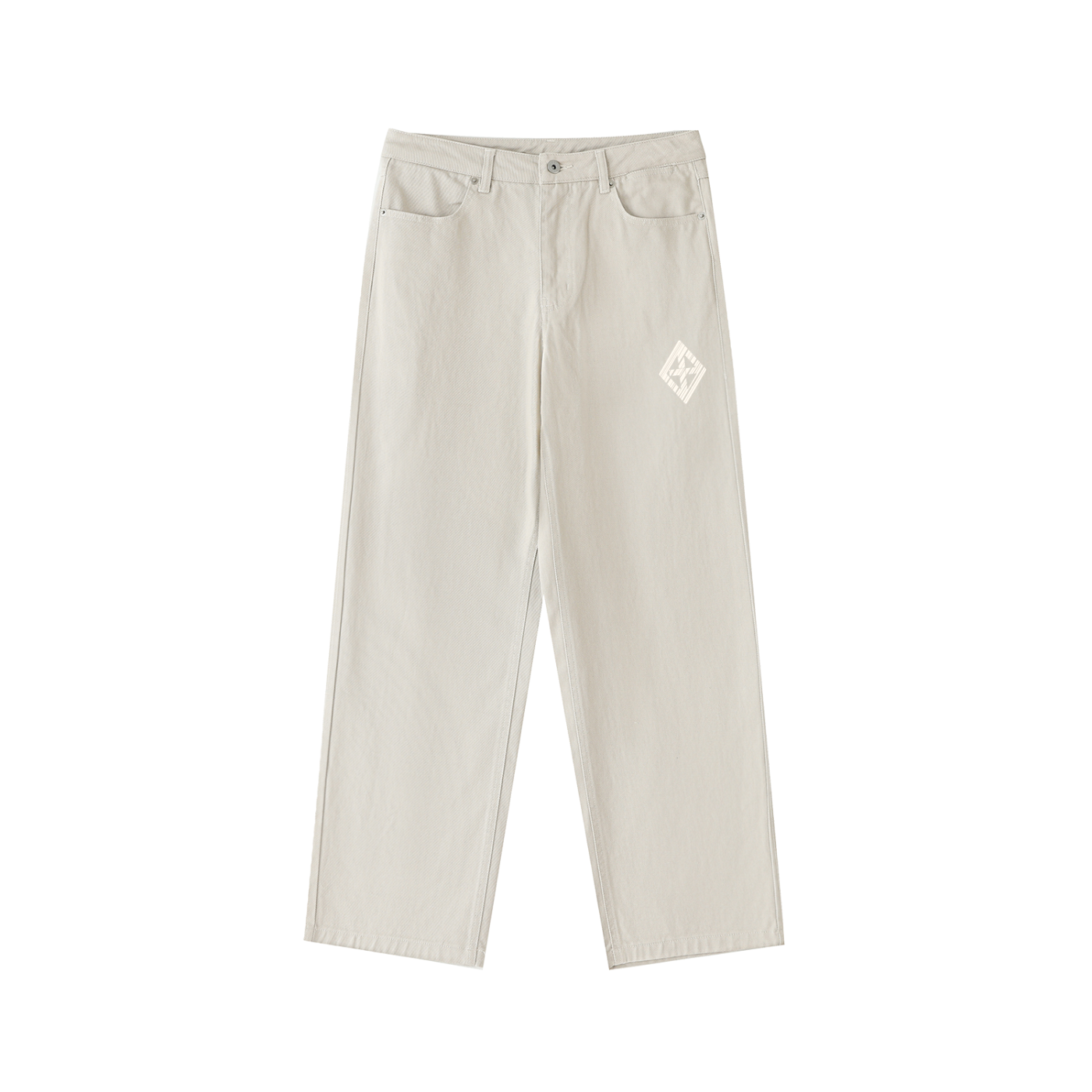 GoBoy Diamond Icon - Straight Leg Cotton Trousers