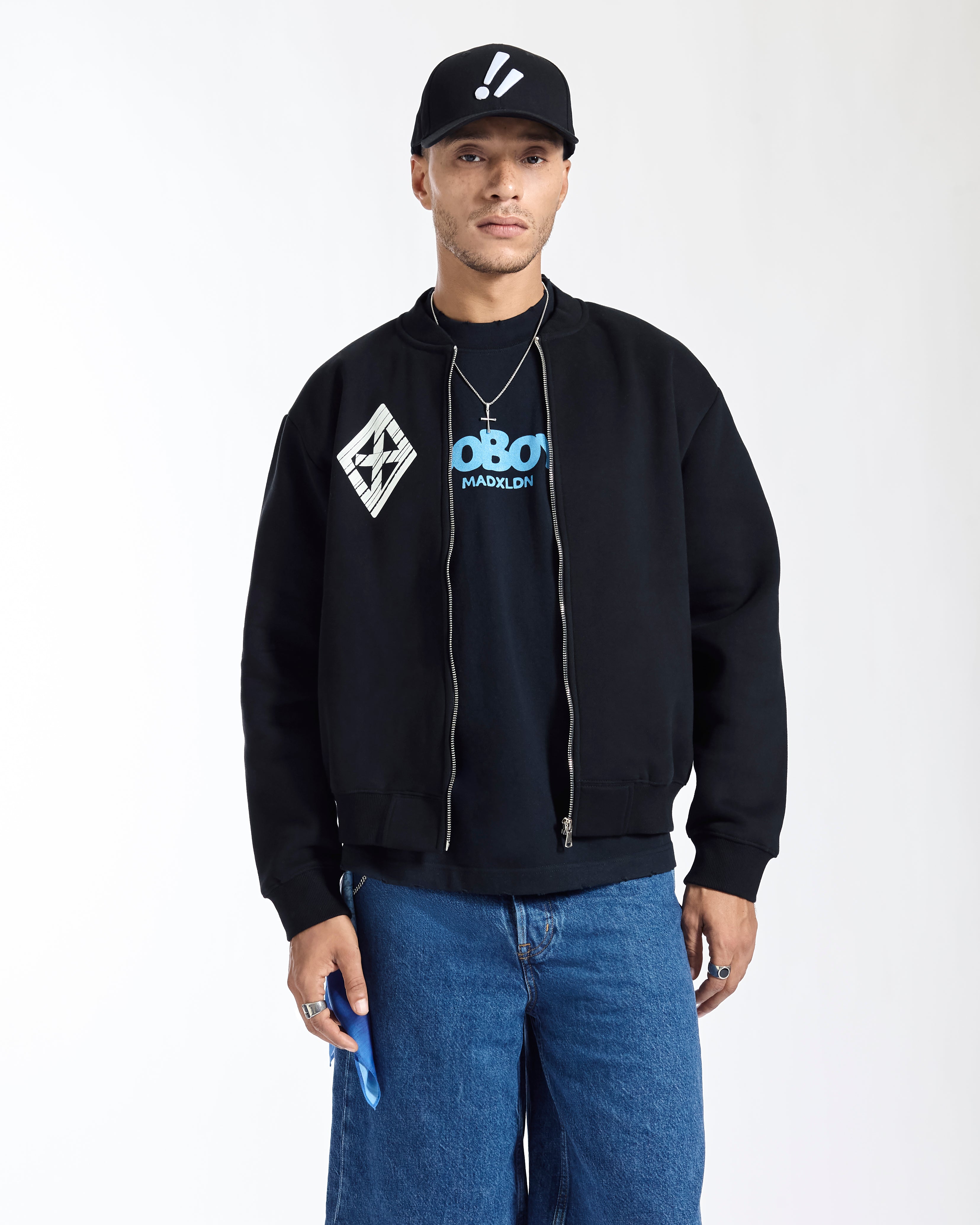 GoBoy Diamond Icon - Oversized Fleece Jacket