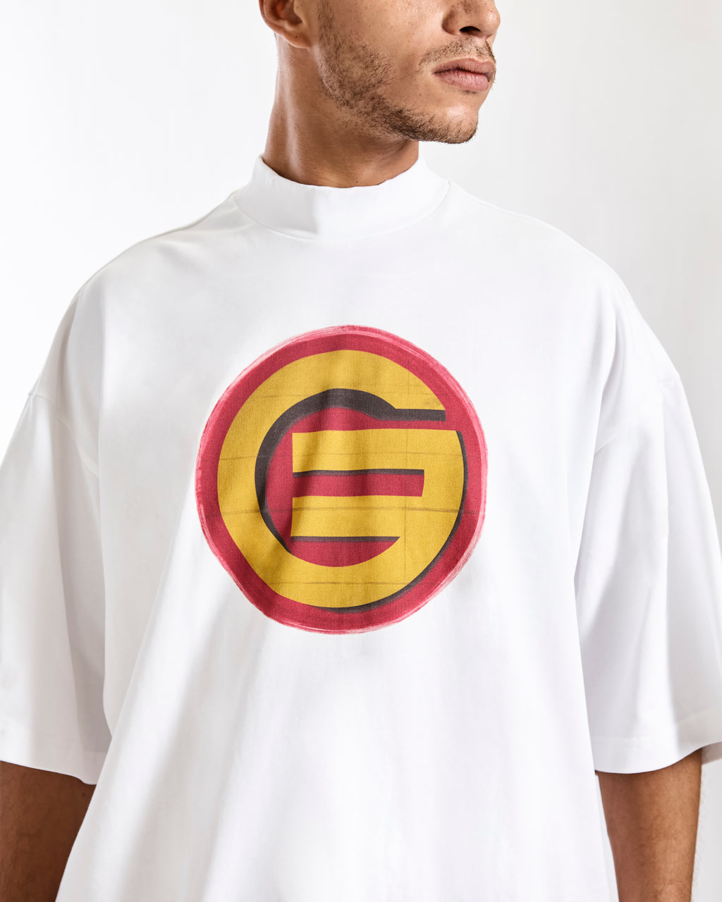 GoBoy Hero - Oversized Mock Neck T-Shirt