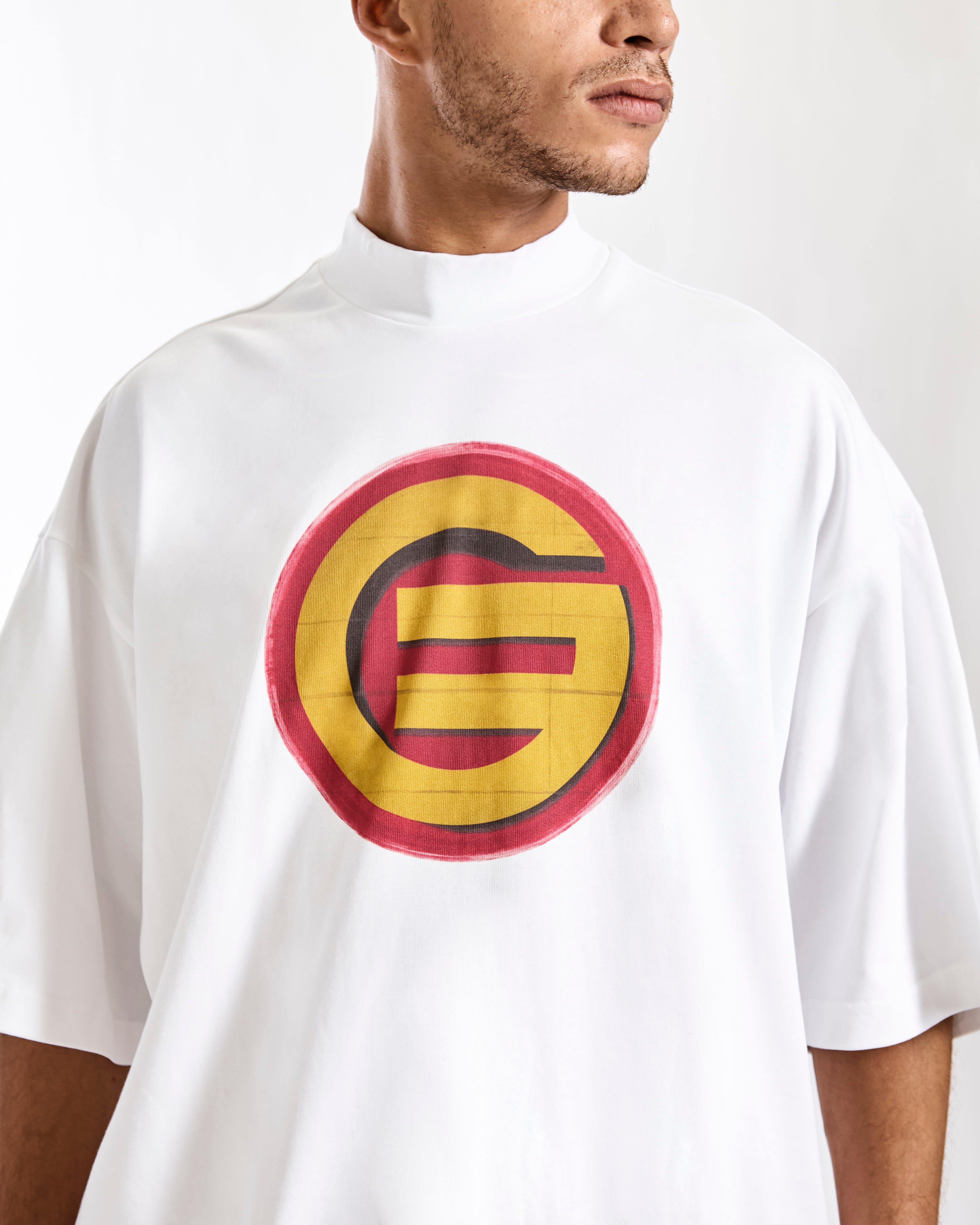 GoBoy Hero - Oversized Mock Neck T-Shirt