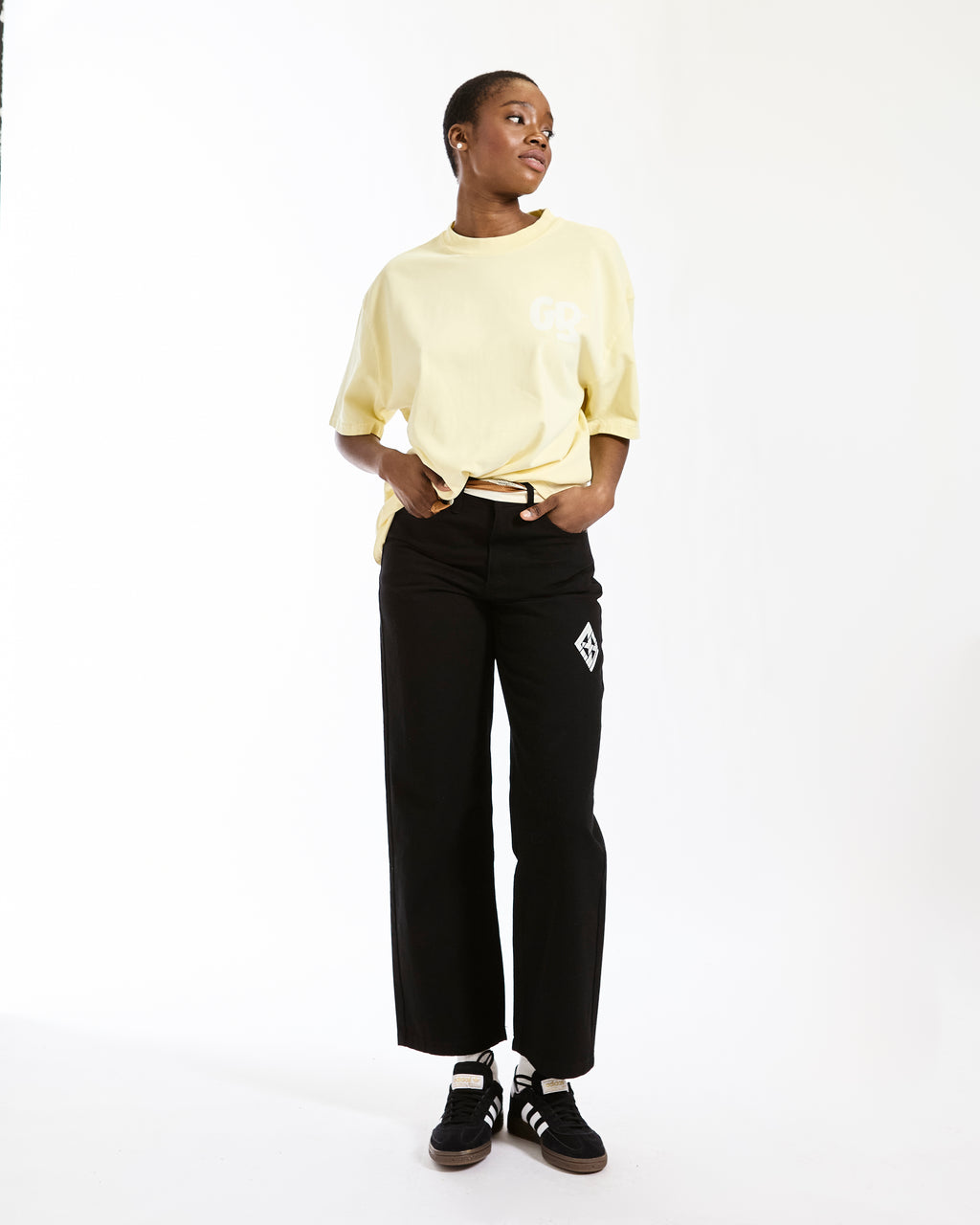GoBoy Diamond Icon - Straight Leg Cotton Trousers