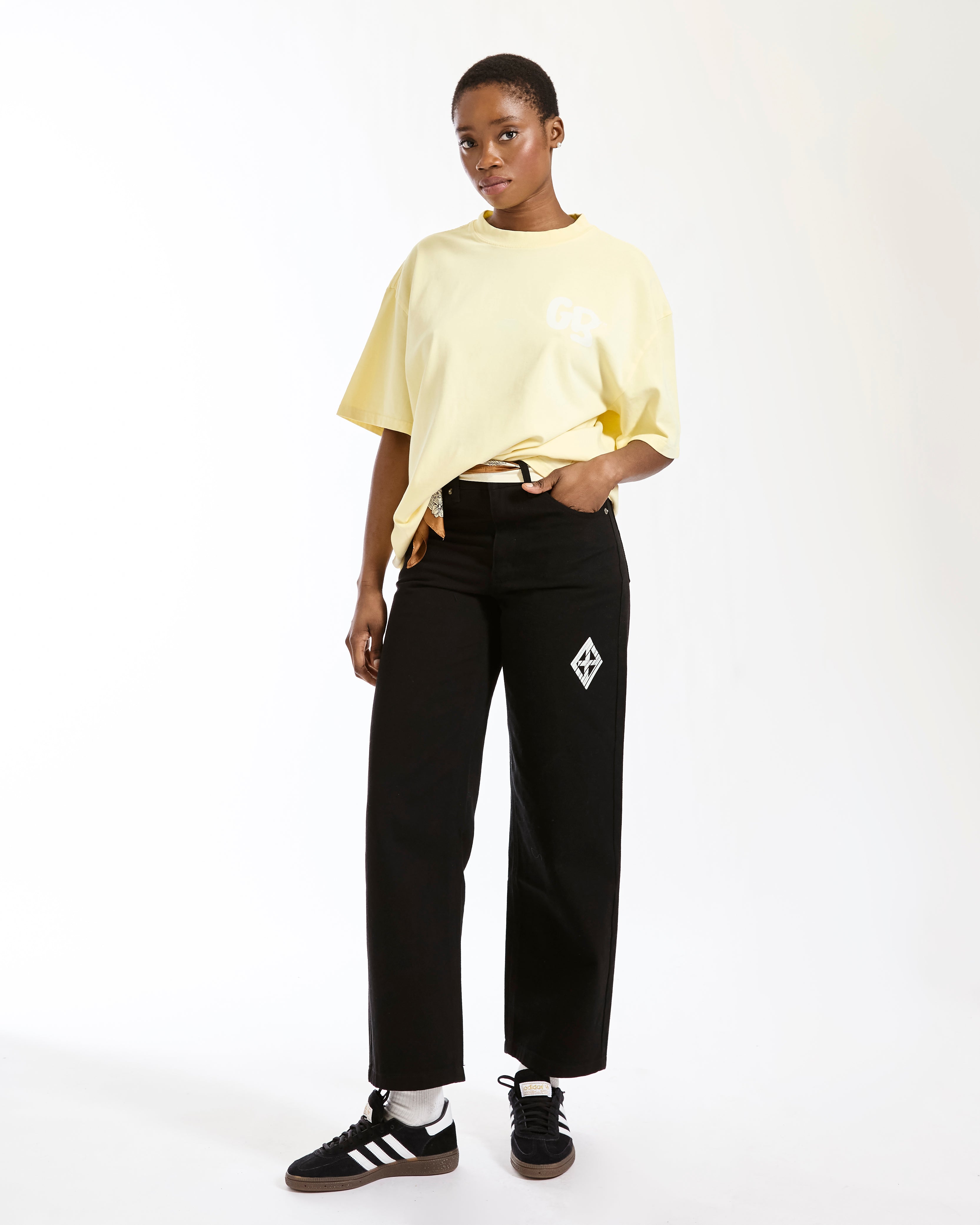 GoBoy Diamond Icon - Straight Leg Cotton Trousers
