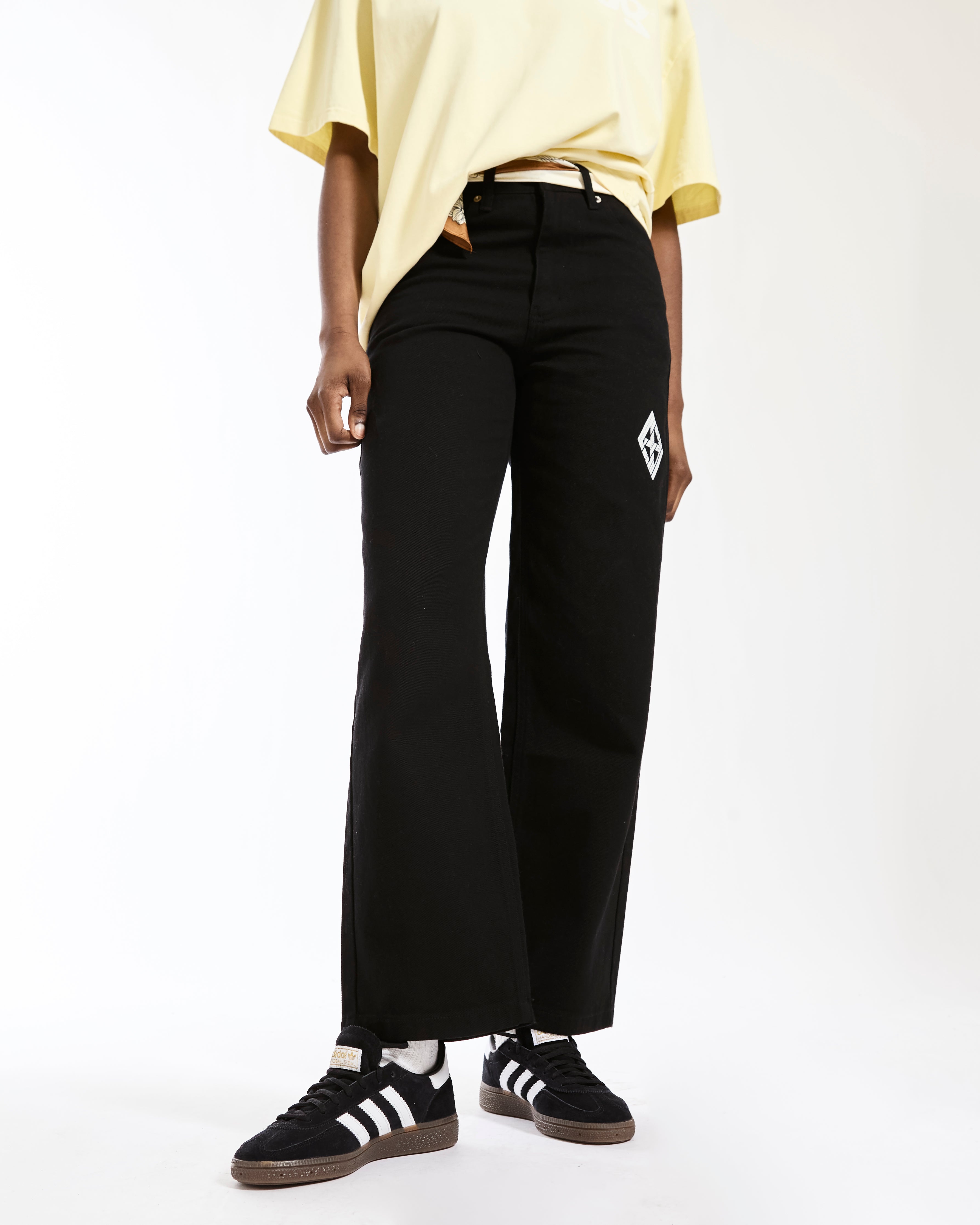 GoBoy Diamond Icon - Straight Leg Cotton Trousers