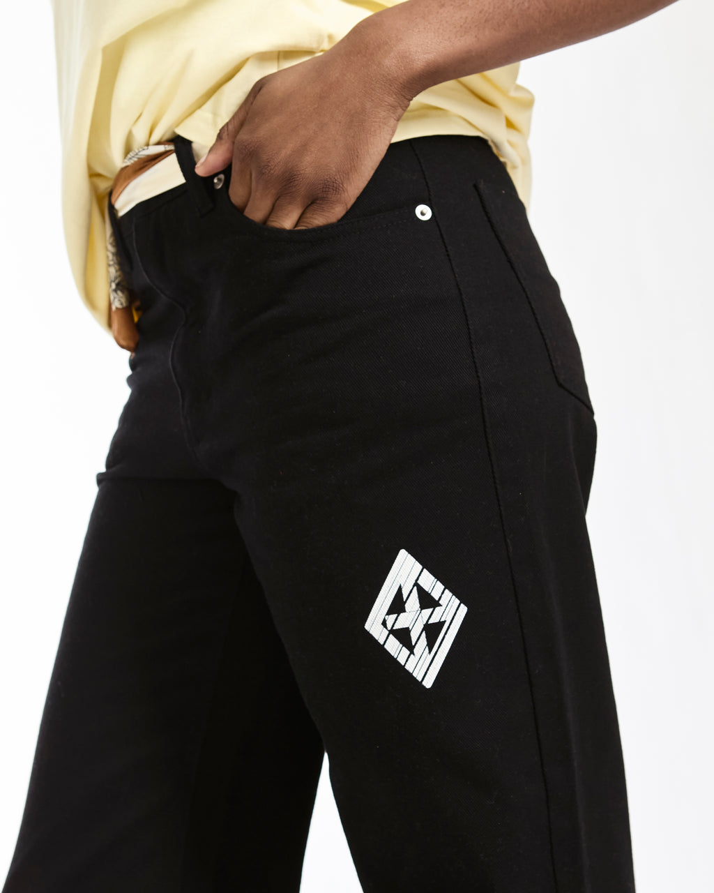 GoBoy Diamond Icon - Straight Leg Cotton Trousers